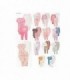 CONJ.BODY-PANT 3PCS 6-24M BEBE NENA 5C 136249