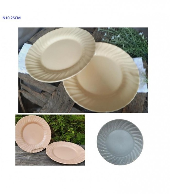 PLATO MELAMINA PLAYO N10  25CM 3C 138010