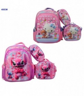 MOCHILA 3PCS N16 40CM KUROMI 139687