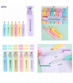 MARCADOR 6PCS HIGHLIGGHTER X801