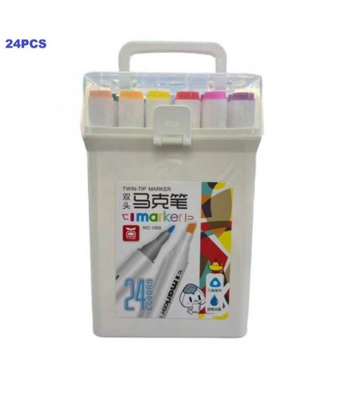 PINCEL 24PCS DOBLE PUNTA TWIN 1009-24