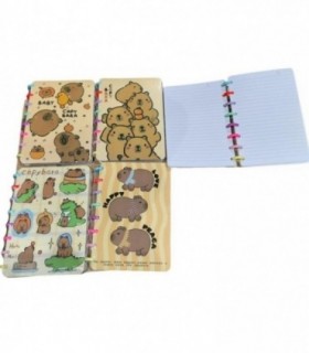 CUADERNO C-ESPIR.COLOR.CAPYBARA 100HJ 15X21CM 1431