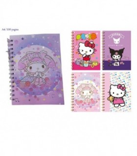 CUADERNO 100HJ 21X29 KITY-KUROMI 4C 143675