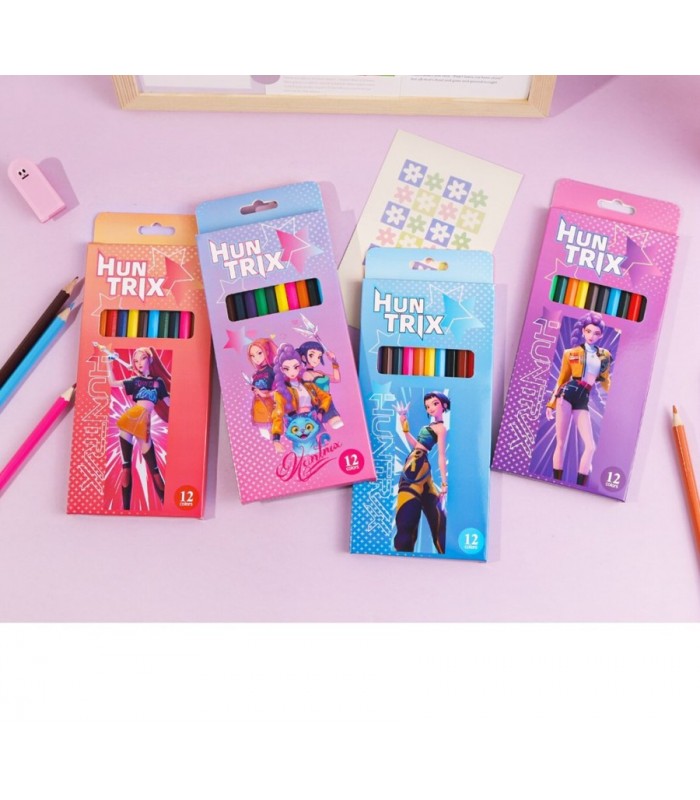 LAPIZ DE 12 COLORES KPOP DEMON HUNTERS 3776