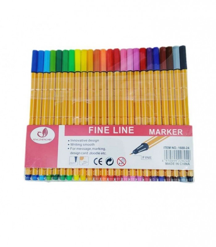 BOLIGRAFO 24PCS PUNTA FINA FINE LINER 1688-24