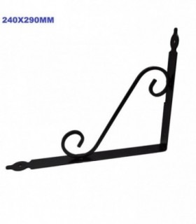 SOPORTE P-PARED METAL NEGRO 240X290MM