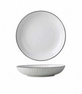 PLATO HONDO PORCELANA 8 BLANCO 138496