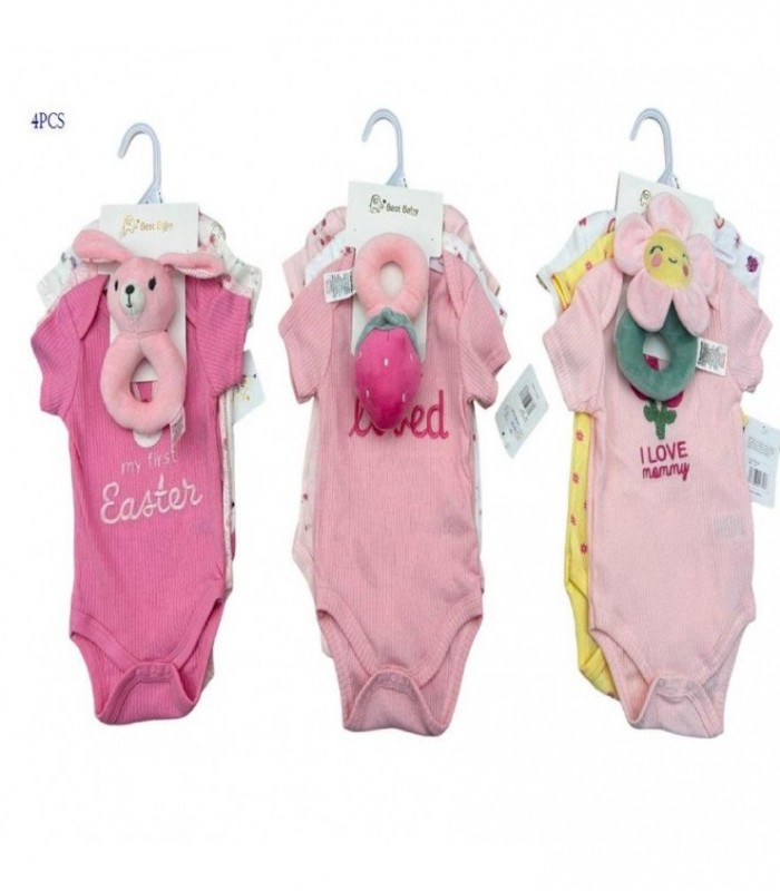 BODY 3PC-C-VINIL PELUCHE NENA 0-3 3-6 6-9 145916