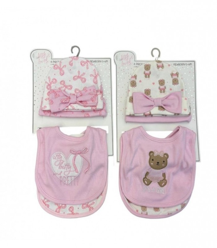 GORRA C-BABERO 4PCS DE BEBE NENA 145912