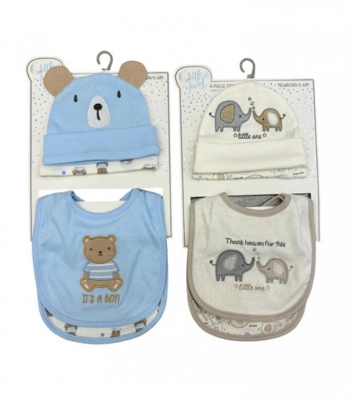 GORRA C-BABERO 4PCS DE BEBE NENE 2C 145911