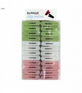 PINSA P-ROPA PLAST.24PCS ZILANHUA 9018-24