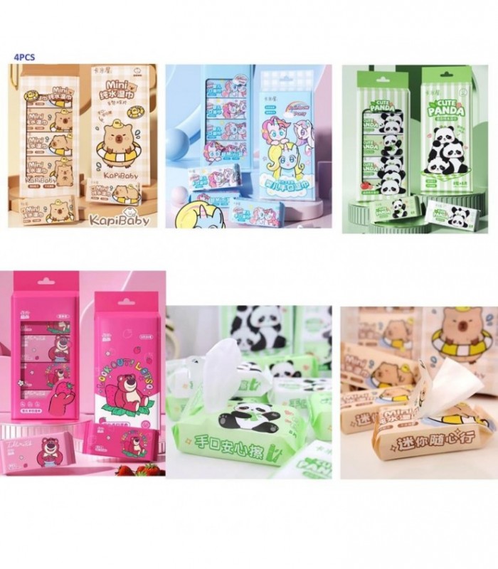 TOALLITA HUMEDA 8PCS MINI PANDA-PONY 139920