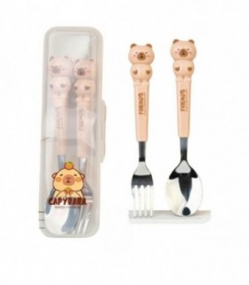 CUBIERTO INFAT.2PCS CAPYBARA 2PCS 141422