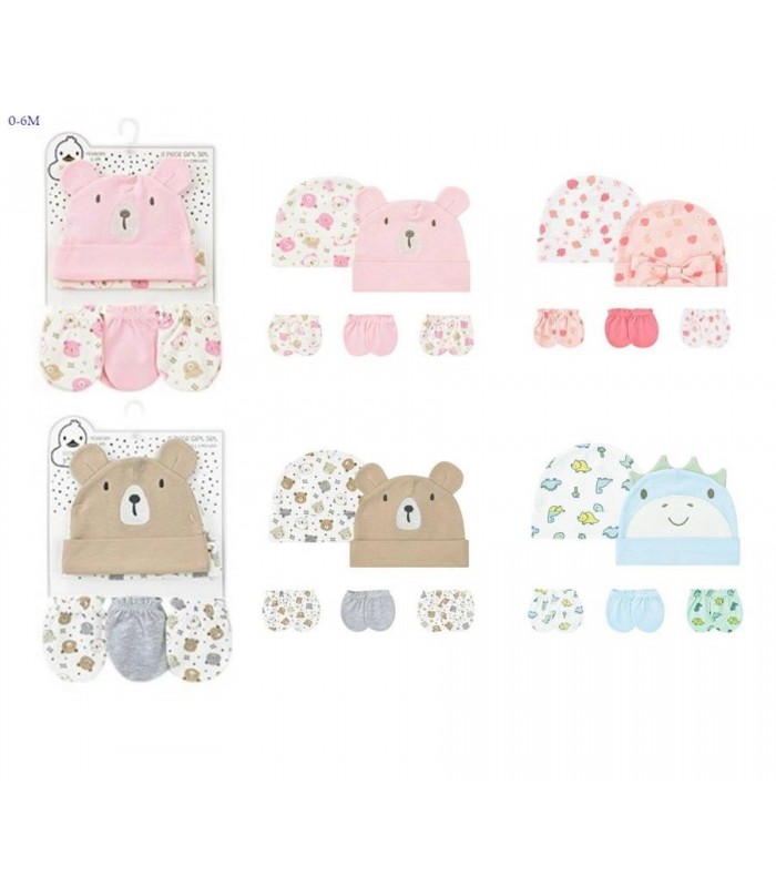 KIT.GORRA C-MANOPLA 5PCS 0-3A 143587