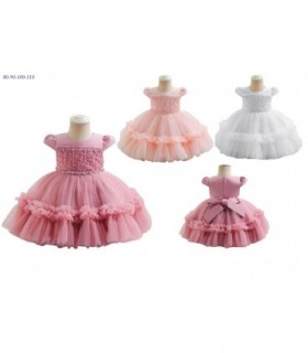 VESTIDO INF.80A110 2C C-PERLAS 145216