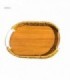 BANDEJA 31X21X4.5CM OVAL MADERA 146125-M