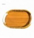BANDEJA 36X26X4.5CM OVAL MADERA 146125-G