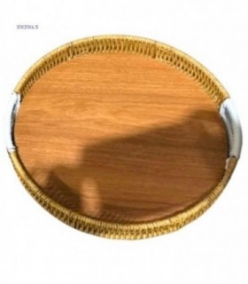 BANDEJA 31X31X4.5CM RED.MADERA 146126-G