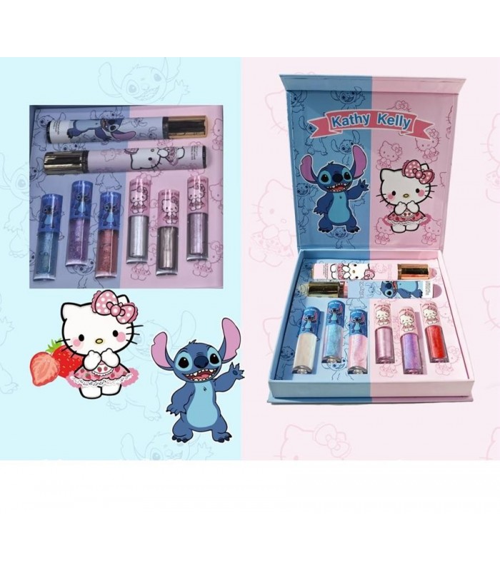 KIT.PERFUME C-GLOSS 8PCS STITCH DY331