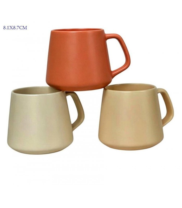 TAZA PORCELANA 3C 8.1X8.7CM LISO 145899
