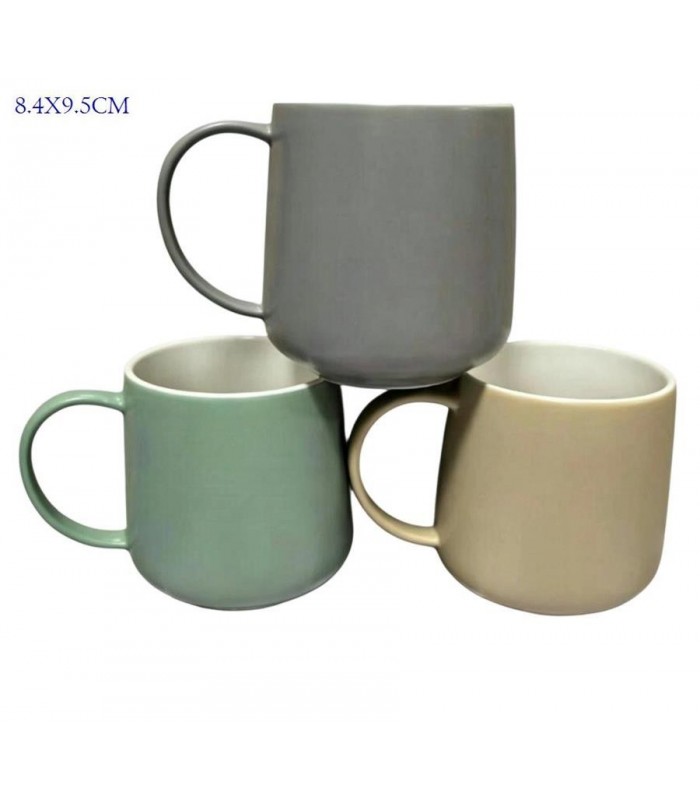 TAZA PORCELANA 8.4X9.5CM 3C LISO 145845