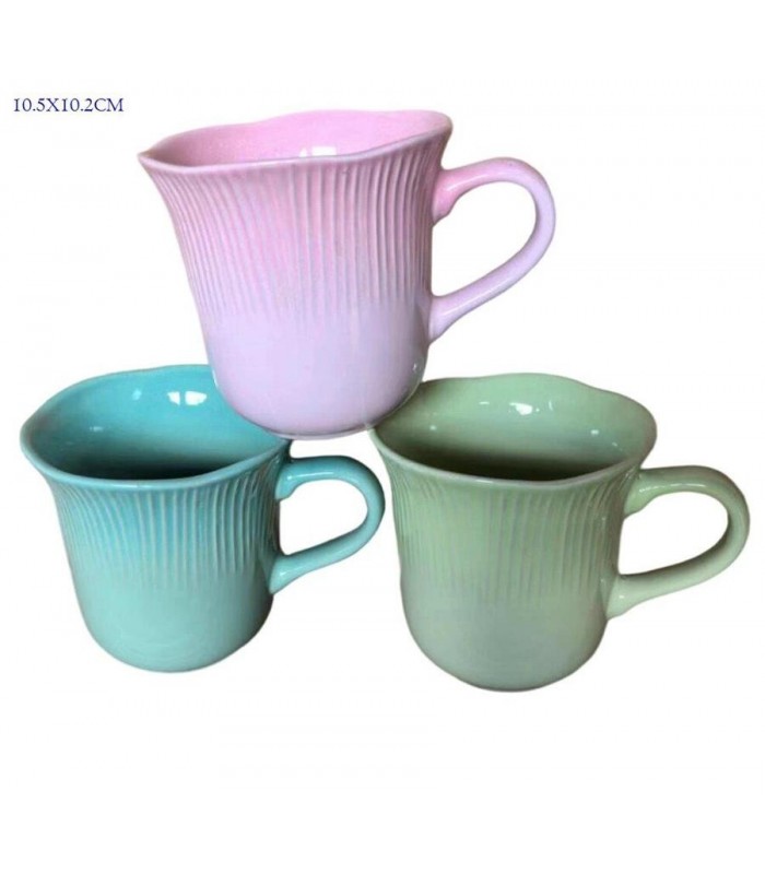 TAZA PORCELANA 10.5X10.2CM 3C FLOR 145833