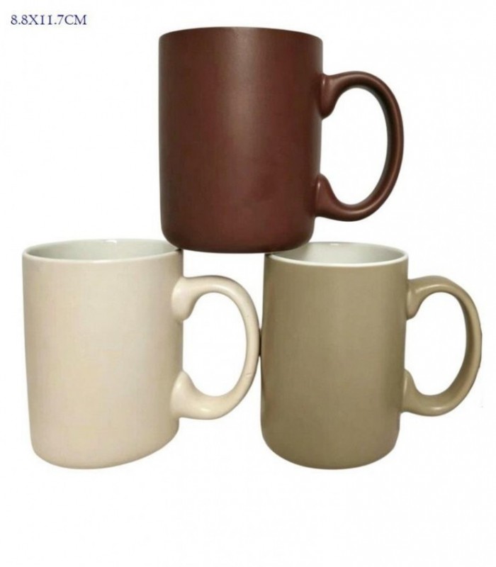 TAZA PORCELANA 8.8X11.7CM 3C LISO 145826