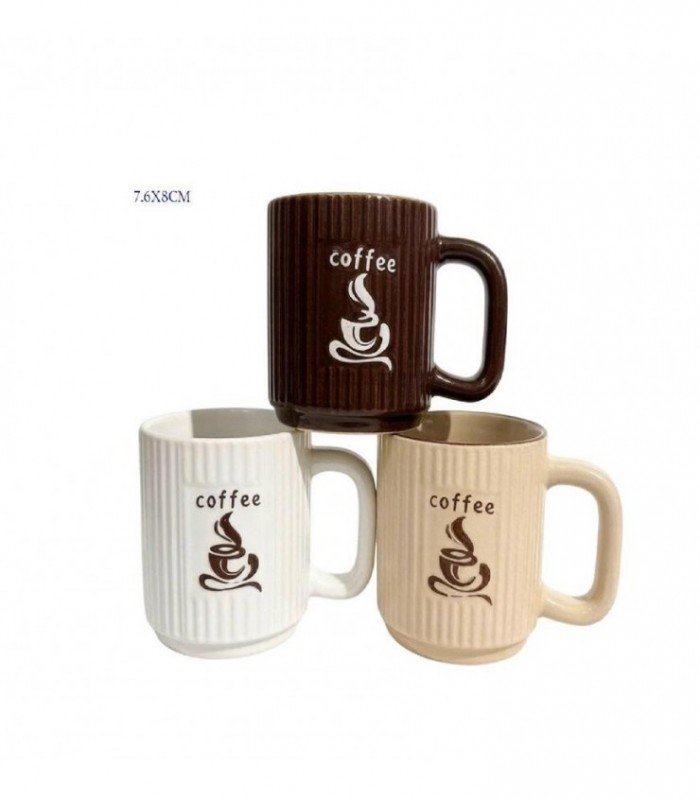 TAZA PORCELANA 7.6X8CM COFFEE 3C 145772