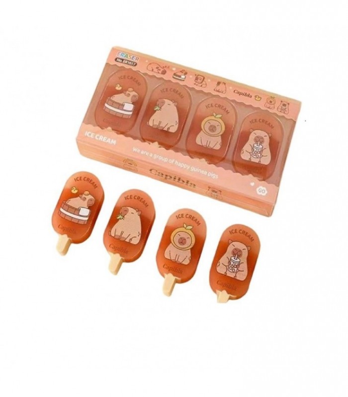 BORRADOR 4PCS CAPYBARA TRANSP.ER1617