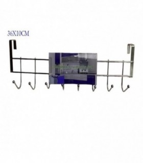 GANCHO METAL PLATA 36X10CM 142381