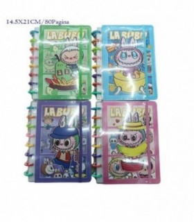 CUADERNO LABUBU 14.5X21CM 80HJ 4C 142244