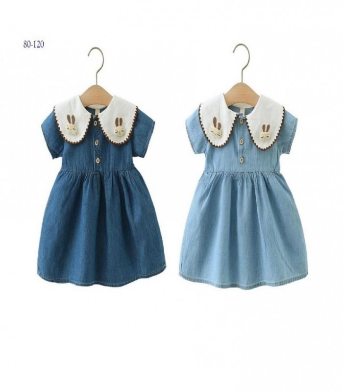 VESTIDO INF.JEANS CONEJO 2C 142592