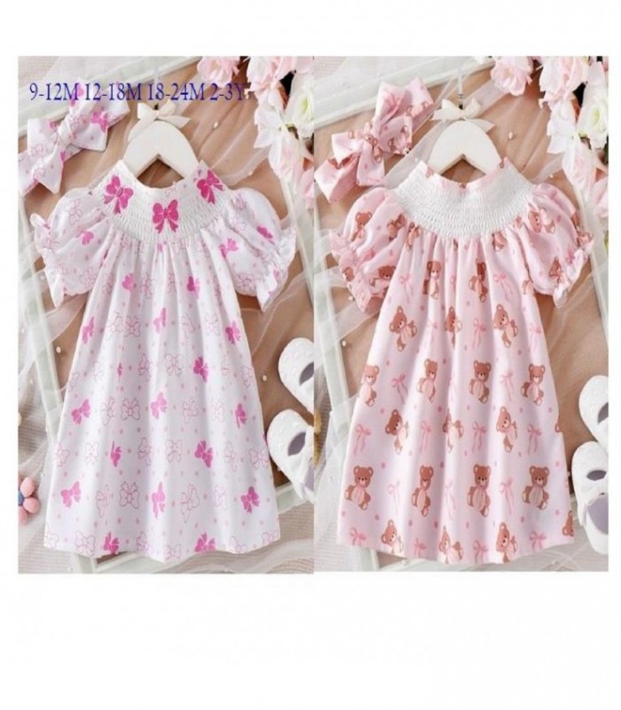 VESTIDO INF C-CINTO 2PCS MOÑOS 142624