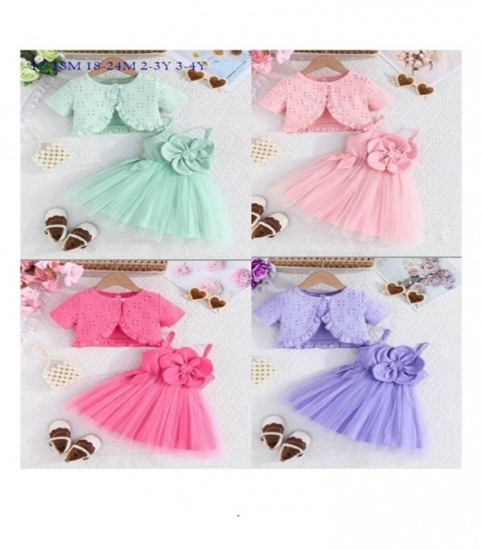 VESTIDO INF.C-BOLERO 2PCS 4C 142634