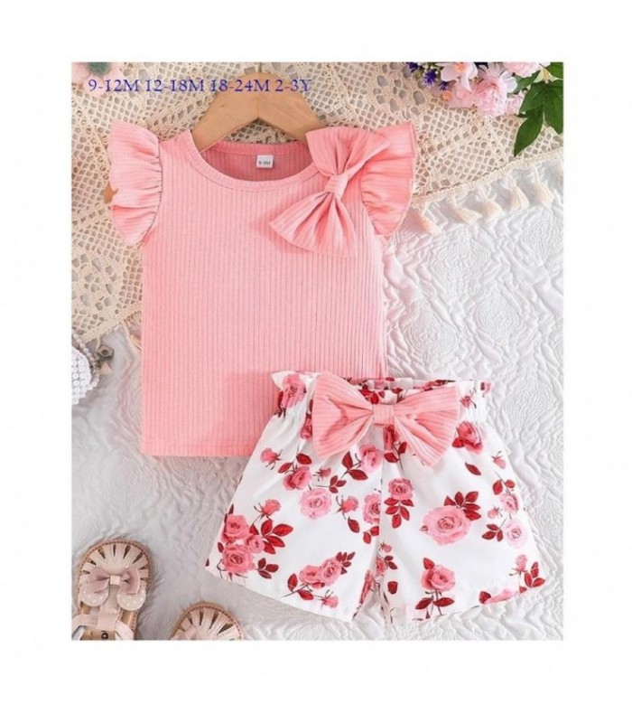 CONJ.2PCS NENA BLUSA-SHORT ROSA 142706