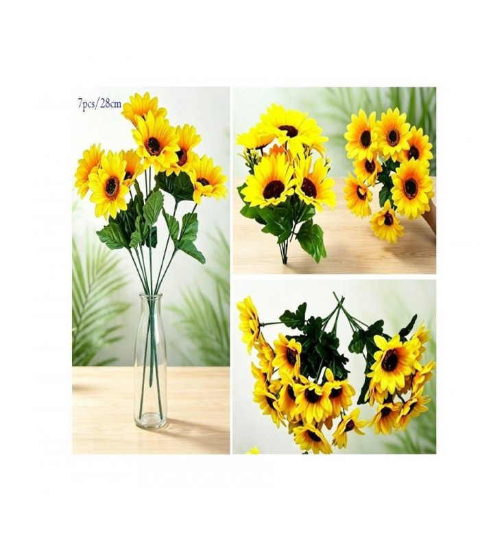PLANTA ARTIFIC-FLOR 28CM 7PCS GIRASOL 145975