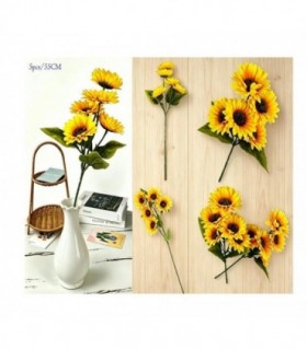 PLANTA ARTIFIC-FLOR 55CM 5PCS GIRASOL 145980