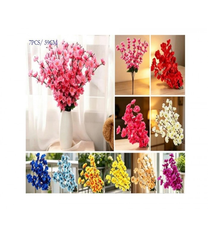 PLANTA ARTIFIC-FLOR 55CM 7PCS 8C 145994