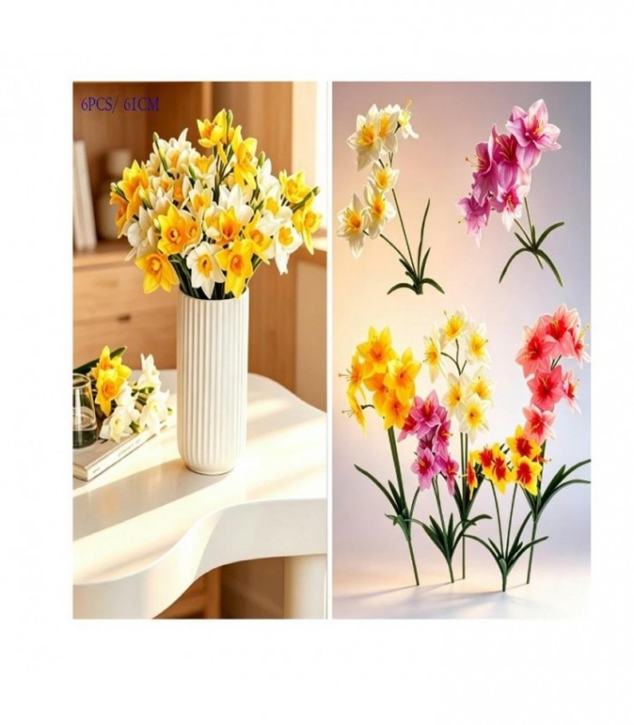 PLANTA ARTIFIC-FLOR 61CM 6PCS NARCISO 146002