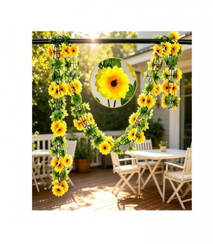 PLANTA ARTIFIC-FLOR 228CM LARGO 30PCS GIRASOL 1460