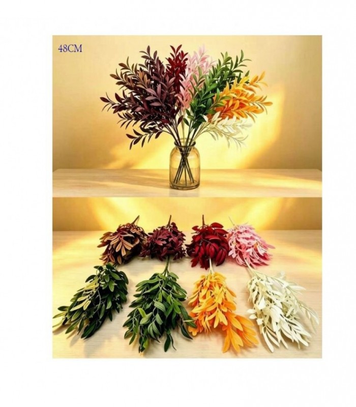 PLANTA ARTIFIC-FLOR 48CM 5PCS HOJAS 146014