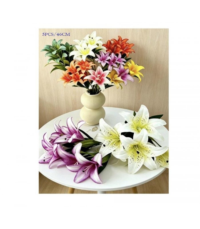 PLANTA ARTIFIC-FLOR 46CM 4PCS LIRIOS 146036