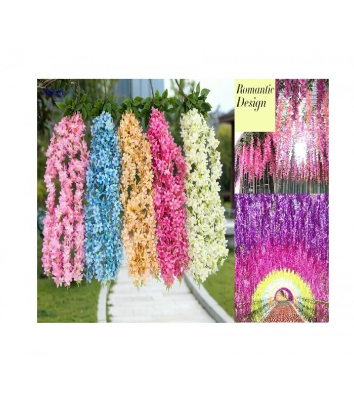 PLANTA ARTIFIC-FLOR 105CM 4PCS GLICINA 146042