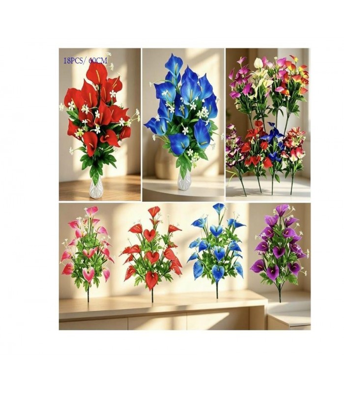 PLANTA ARTIFIC-FLOR 60CM 18PCS LIRIO DE AGUA 14604