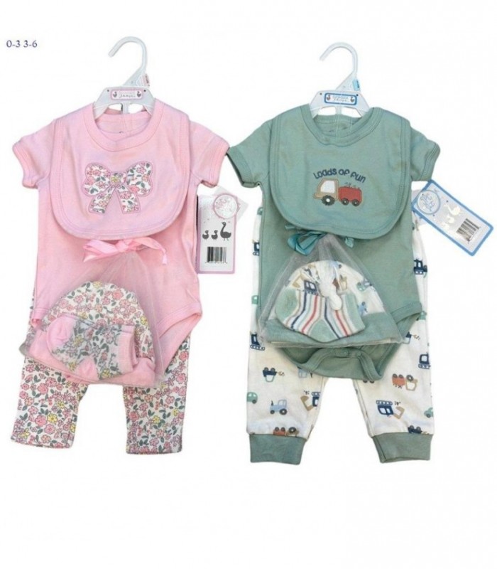 CONJ.5PCS BEBE NENE-NENA 0-3 3-6 145284