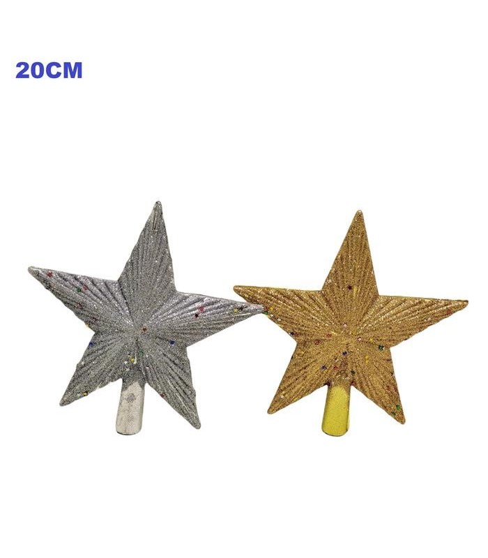 ESTRELLA DE NAVIDAD BRILLO 20CM 2C 107608