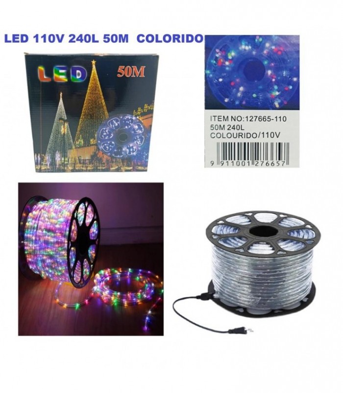 PISCA 1 LINEA 50M 110V 240L COLORIDO 127665-110
