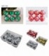 PELOTA DE NAVIDAD 7CM 6PCS C-DIS.HIELO 138753