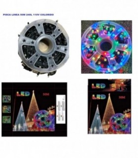 PISCA 1 LINEA 50M 110V 240L COLORIDO 141675-110