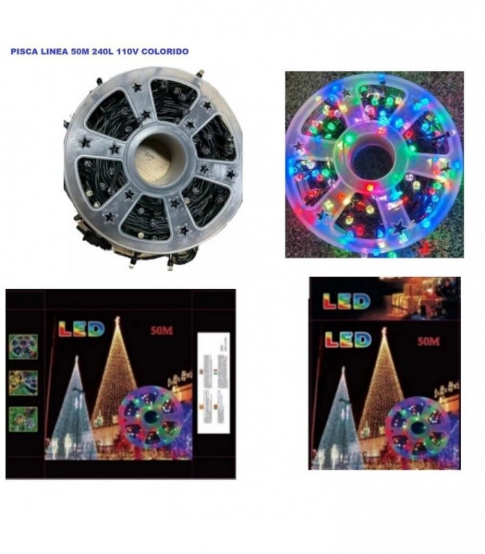 PISCA 1 LINEA 50M 110V 240L COLORIDO 141675-110